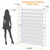 NEYCIL Large Shoe Rack 10 Tier Shoe Organizer, Heavy Duty Metal 5-Tier Stackable Shoe Storage Vertical Shoe Rack for Closet Front Door Entrance, Up to 62 Pairs, 44.8" W x 11.4" D x 71.2" H, White