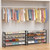 NEYCIL Large Shoe Rack 8 Tier Shoe Organizer, Heavy Duty Metal 4-Tier Stackable Shoe Storage Vertical Shoe Rack for Closet Front Door Entrance, Up to 50 Pairs, 44.8" W x 11.4" D x 56.7" H, Black