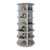 SpaceAid 6 Tier Rotating Shoe Rack Tower, Spinning Shoe Display Lazy Susan, Revolving 360 Shoe Rack Storage Round Carousel, Vertical Handbag Rotate Shoes Closet Organization (6-Tier Gray)