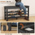 IUNVR Shoe Rack Bench Seat Rubberwood 3-Tier Wooden Storage Bench 550lbs Compact Mid-Century Modern Design for Entryway, Hallway, Closet, Front Door Entrance, Foyer
