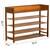 SOBIBO Bamboo Shoe Rack Organizer, 5 Tier Shoe Shelf Storage Organizer, for Entryway, Hallway, and Closet (Brown-39)