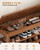 IUNVR Shoe Rack Bench Seat Rubberwood 3-Tier Wooden Storage Bench 550lbs Compact Mid-Century Modern Design for Entryway, Hallway, Closet, Front Door Entrance, Foyer