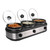 Three 2.5 Quart Removable Crock Inserts - Slow Cooker & Food Warmer with Individual Heat Control