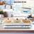 ARLIME Triple Buffet Server Food Warmer, 450W Stainless Steel Electric Warming Tray