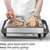 Chefman Electric Buffet Server + Warming Tray w/Adjustable Temperature & 3 Chafing Dishes