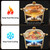 6QT Food Warmers for Parties Buffet, Christmas Gatherings [Elegant All-Gold Colors]