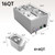 Stainless Steel 4 Sections Bain Marie Food Warmer 16 Qt Buffet Server