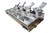 110V Bain Marie Buffet Steam Table Restaurant Food Warmer with Glass Shield 12 Pots