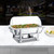 Stainless Steel Visible Buffet Server Warmer with Food Pan,Frame,Lid and Fuel Holder,1Pcs,4pcs,1pcs