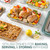 COOK WITH COLOR 8-Piece Deep Glass Baking Dish Set with Plastic Lids – Casserole and Food Storage Containers