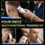 Hair Clippers for Men 4 in 1 White LED Display Cordless Clippers Set Professional Electric Beard Trimmer