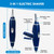 3-in-1 Electric Hair Trimmer for Men - Nose, Ear, Eyebrow