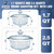 Glass Baking Dishes for Oven, 2 Pack Baking Dish with Lid, Round Casserole Dishes for Oven with Lids