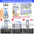 Hydrogen Water Bottle Generator 2 Pack 2025 w SPE/PEM Tech Water Ionizer
