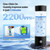 Hydrogen Water Bottle, 3Min 2200PPB Rapid Hydrogen Water Generator -SPE PEM Tech
