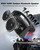 RWN Outdoor Bluetooth Speaker: 160W Loud Sound, IP67 Waterproof with 24H Playtime, Fast Charge, Bass, TWS, Portable Wireless Speakers with Light Show for House, Party, Projector, Beach (Black)