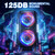 W-KING 270W Peak Party Large Loudest Bluetooth Speaker Bigest Boom Box, Portable Speakers Wireless/12 Custom Deepest Bass/Massive 125dB 6.5''x2 Subwoofer/IPX5/MIC&GTR in/USB/TF/AUX, Removable Battery