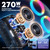 W-KING 270W Peak Party Large Loudest Bluetooth Speaker Bigest Boom Box, Portable Speakers Wireless/12 Custom Deepest Bass/Massive 125dB 6.5''x2 Subwoofer/IPX5/MIC&GTR in/USB/TF/AUX, Removable Battery