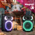 Dolphin X-BASS Portable Party Bluetooth Speaker with Bass Boost, LED Lights, & 100 RMS Watts of Power, 25-Inch Tall