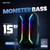 Dolphin Elite 2115R: High-Powered 15" Portable Bluetooth Party Speaker – Rechargeable with Multicolor LED Lights, XLR & AUX Inputs, Long-Lasting Battery, and Monster Bass