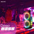 Dolphin Elite 290 Bluetooth Party Speaker – Dual 15" Big Speaker with Wireless Microphone, XLR Input, 200W RMS, Translucent Cabinet, Deep Bass, LED Light Show, High Clarity Sound, DJ & Karaoke Ready
