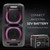 Party Speaker Dolphin Bluetooth SP-2100RBT-G - 10” Dual Woofers, Strong X-Bass, Sound-Activated LED, TWS, Extended Battery Life - Huge Bluetooth Party Speaker for Indoor & Outdoor Use - Black