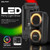 Party Speaker Dolphin Bluetooth SP-2080RBT - Dual 8” Woofers, Wireless Mic, Deep Bass & LED Lights with USB/SD, Rechargeable Battery – Huge Bluetooth Party Speaker for Indoor & Outdoor Use - Black