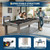 7 FT Pool Table, Complete Set with 2 Cues, 16 Balls, 2 Chalks, Triangle, Brush, Adult Game Billiard Table for Home Game Room Party