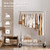 Rolling Clothing Rack for Hanging Clothes, Metal Portable Garment Rack with Sturdy Wheels