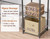 Portable Clothes Rack with 4 Tiers Shelves,Freestanding Closet Organizers and Storage System with Hanging Rods