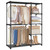 Clothes Rack with Shelves, Hanging Rods, Storage Organizer, for Cloakroom, Bedroom, 44.1 x 16.9 x 65 Inches