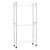 Adjustable Clothes Rack for Handing, Double Hanging Rod Garment Rolling Closet Clothing Organizer, Chrome, 36'' x 14'' x 72''