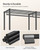 Freestanding Wardrobe Closet, Metal Clothing Racks, Heavy-Duty Garment Rack with Adjustable Shelves, Hanging Rods, Dividable, 15.8 x 47.2 x 70.9 Inches, Ink Black ULGR423B01