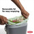 OXO Good Grips EASY-CLEAN COMPOST BIN - CHARCOAL