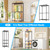 Adjustable Closet Organizer System，Portable Garment Rack 73-97"W x 15" D x 72" H，Max Load 800LBS，Black