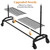 51 to 71" W x 16.53" D x 65" to 71" H Adjustable Rolling Clothes Rack Coat Rack Garment Rack Black