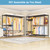 6-Tiers Freestanding Portable Closet Storage Rack 68'' W × 14.6'' D × 76.6'' H, Max Load 850 Lbs, Black