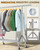 Upgraded 100% Stainless Steel Clothing Rack Load 760LBS, Heavy Duty Clothes Racks with Larger & Sturdy Wheel