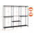 80.7 Inch Extra Large Capacity Wardrobe Closet, Clothes Storage Organizer with Shelves and 5 Hanging Rods