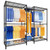 Metal Clothing Closet Storage System for Hanging Clothes，71" W x 16" D x 76.5" H, Hold 960 lbs，Black