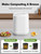 Electric Composter for Kitchen, 4L Countertop Compost Bin with Auto-Cleaning