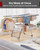 Clothes Drying Rack, Foldable 2-Level Laundry Drying Rack with Height-Adjustable Wings, for Clothing & Bedding
