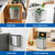 Compost Bin Kitchen, 2 Gallon Stainless Steel Trash Can with Lid for Countertop or Under Sink