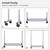 Heavy Duty Rolling Clothes Rack Kids Clothing Rack for Adult Coat, Closet, Wardrobe