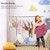 Heavy Duty Rolling Clothes Rack Kids Clothing Rack for Adult Coat, Closet, Wardrobe