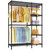 5 Tiers Heavy Duty Garment Rack for Bedroom, Freestanding Adjustable Closet Storage Organizer, 46.1" W x 15.4" D x 78.3" H, Load 630lbs