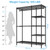 5 Tiers Heavy Duty Garment Rack for Bedroom, Freestanding Adjustable Closet Storage Organizer, 46.1" W x 15.4" D x 78.3" H, Load 630lbs