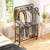 Rolling Clothing Rack with Pants Rack, Side Hooks & Shoe Shelf, Portable Garment Rack for Bedroom, Laundry Room