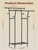 Portable Garment Rack Sturdy Closet Rack Trending Coat Rack for Laundry Bedroom Living Room