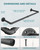 OROPY Industrial Pipe Clothes Rack Wall Mounted Set of 2, 38.4 inches Heavy Duty Iron Pipe Clothing Garment Rail